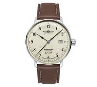 Zeppelin Automatic Watch For Men Hindenburg LZ129 Braun/Beige 8056-5