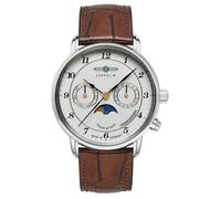 Zeppelin Friedrichshafen 8537-1 Women's Watch with Moon Phase and Leather Strap