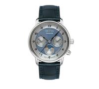 Zeppelin Friedrichshafen 8537-3 Women's Watch with Moon Phase and Leather Strap, Strap.