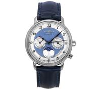 Zeppelin Friedrichshafen 8537-3 Women's Watch with Moon Phase and Leather Strap, Strap.