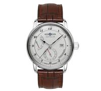 Zeppelin Friedrichshafen Series Men's Watch with Leather Strap Automatic Power Reserve Date 8590-1, Strap.