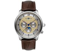 Zeppelin Friedrichshafen Swiss Movement 85365 - Man - 40 mm - Analogue - Quartz - Mineral Glass Beige 20 mm