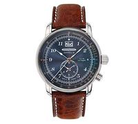 Zeppelin Herrenuhr mit Lederband Serie LZ126 Los Angeles Großdatum Big Date GMT 8644