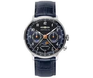 Zeppelin Hindenberg 70373 - Unisex - 36 mm - Analogue - Quartz - Mineral Glass Blue 36 mm