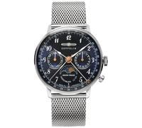 Zeppelin Hindenberg 7037M3 - Unisex - 36 mm - Analogue - Quartz - Mineral Glass Blue 36 mm