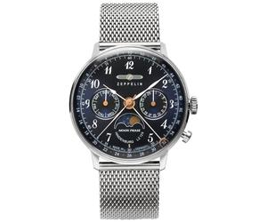 Zeppelin Hindenberg 7037M3 - Unisex - 36 mm - Analogue - Quartz - Mineral Glass Blue 36 mm