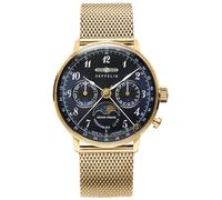 Zeppelin Hindenberg 7039M2 - Unisex - 36 mm - Analogue - Quartz - Mineral Glass Blue 36 mm