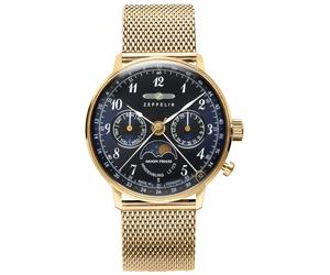 Zeppelin Hindenberg 7039M2 - Unisex - 36 mm - Analogue - Quartz - Mineral Glass Blue 36 mm