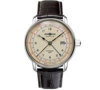 Zeppelin Los Angeles Automatic GMT 76685 - Man - 42 mm - Analogue - Automatic - Mineral Glass Beige 22 mm