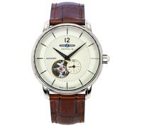 Zeppelin LZ120 Bodensee Leather Strap Open Heart Dial Automatic 81661 Mens Watch