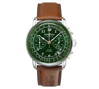 Zeppelin LZ 126 Los Angeles Chronograph Tachymeter Green Dial 76144 Mens Watch