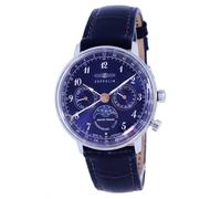 Zeppelin LZ129 Hindenburg Moon Phase Blue Dial Quartz Z70373 30M Ladies Watch