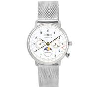 Zeppelin LZ129 Hindenburg Moonphase Silver Dial Z7037M1 Women's Ladies Watch