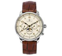 Zeppelin Mediterranean Beige Dial Leather Strap Quartz Dress Men's Watch Z96365