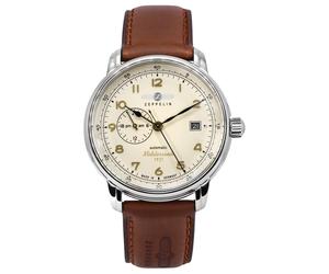 Zeppelin Mediterranean Leather Strap Beige Dial Automatic Z96685 Men's Watch