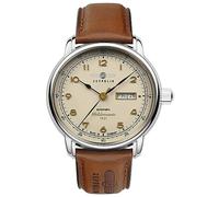 Zeppelin Méditerranée 1921 Automatic Day-Date (40mm) Beige Dial/Brown Leather Strap 9664-5