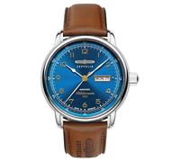 Zeppelin Méditerranée 1921 Day/Date Automatic (40mm) Azure Blue Sunray 9664-3