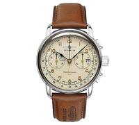 Zeppelin Mediterranee Chronograph Tachymeter Beige Dial Quartz Z96705 Mens Watch