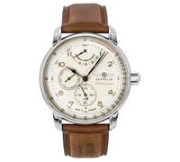 Zeppelin Mediterranee Leather Champagne Dial Automatic 50M Men's Watch Z96905
