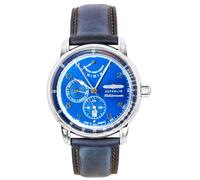 Zeppelin Mediterranee Leather Strap Blue Dial Automatic Z96903 Men's Watch