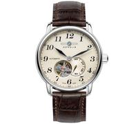 Zeppelin Automatic 7666-5 Watch Mens Analogue Automatic Watch with Leather Bracelet 7666-5