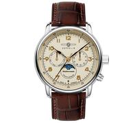 Zeppelin Mediterranean Beige Dial Leather Strap Quartz Dress Men's Watch Z96365