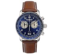 Zeppelin Men's Watch Chronograph LZ 127 Braun/Blue Chrono 8684-3