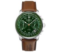 Zeppelin LZ 126 Los Angeles Chronograph Tachymeter Green Dial 76144 Mens Watch