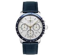 Zeppelin New York Chronograph Leather Strap White Dial Quartz 88781 Men's Watch