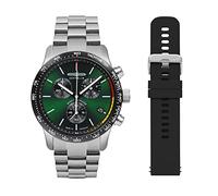 Zeppelin Men's Watch Series Night Cruise ETA Quartz Chronograph 10 Bar Date in Various Variations 7288, Green, Bracelet