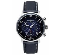 Zeppelin Men's Watch Solar Chronograph LZ129 Hindenburg Blue Chrono 8086-3_N