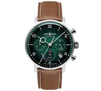 Zeppelin Men's Watch Solar Chronograph LZ129 Hindenburg Braun / Green 8086-4_N