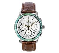 Zeppelin New York Chronograph Leather Strap White Dial Quartz 88784 Men's Watch