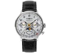 Zeppelin Unisex Chronograph Quartz Watch with Leather Strap 7037-1