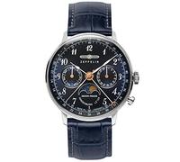 Zeppelin LZ129 Hindenburg Moon Phase Blue Dial Quartz Z70373 30M Ladies Watch