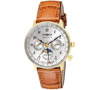 ZEPPELIN Wrist watch Hindenburg silver dial plate 7039-1 Mens NEW from Japan