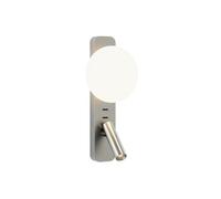 Zeppo Reader Wall Lamp Matt Nickel
