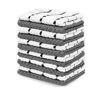 Zeppoli Kitchen Towels, Bar Towels - 100% Soft Cotton Tea Towels - 38 x 64 CM - Dish Towel - Great for Cooking in Kitchen and Household Cleaning (12-Pack)