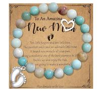 Zeptrix New Mom Gifts First Time Mom Gift Unique Mother Bracelets Mothers Day Gifts for Moms to be Wife Women Friend Sister Pregnancy Gift for Expecting Moms Birthday Christmas Anniversary Valentines