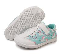 ZEPYFXIT Barefoot Shoes Kids Boys Girls Wide Minimalist Trail Running Shoes Lightweight Walking Sneaker School(Blue Pink,1 UK)