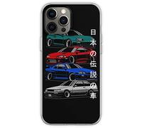 ZEQFEMKL Compatible with iPhone 11 Pro Max Case Classic JDM Legends Japanese Super Racing Car Soft & Flexible TPU Shockproof Print Transparent Phone Case Cover