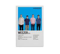ZEQFEMKL Weezer Blue AlbumArt Image Printing Modern Family Bedroom Decoration Poster Printing Living Room Aesthetics Canvas Wall Youth Girls Dormitory DecorationUnframe-style-612x18inch(30x45cm)