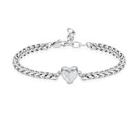 zeqingjw Heart Urn Bracelet for Ashes for Women Stainless Steel Cremation Bangle Jewelry Adjustable Keepsake Memorial Bracelet Loved Ones Ashes Holder Keepsake, 7.63 inches, Metal, stainless-steel