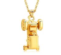 zeqingjw Urn Necklace for Ashes for Men Tractors Urn Locket Memorial Keepsake Jewelry for Human/Pet Ashes Cremation Jewelry, Stainless Steel, stainless steel
