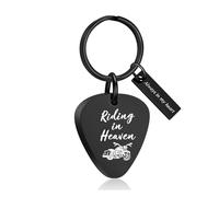 zeqingjw Urn Necklace for Ashes Motorcycle Cremation Urn Pendant Riding in Heaven Memorial Ash Keepsake Cremation Jewelry for Men Women, Stainless Steel, No Gemstone