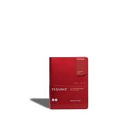 Zequenz 360 Roll up Jounal Zequenz Classic 360 Soft Cover Notebook Soft Bound Journal Small 4" x 5.5" 200 sheets/400 Pages Squared Graph Grid Pattern Premium Paper Red