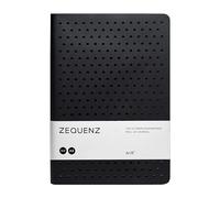 ZEQUENZ Classic 360 Air Series, Size: Large, Color: Black, Paper: Dot, Soft cover Notebook, Soft Bound Journal, 5.75" x 8.25", 200 sheets / 400 pages, Dot Grid Pattern Premium Paper