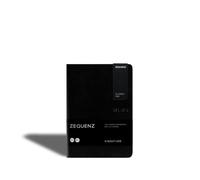 Zequenz Classic 360 Signature Series, Size: B6 Medium, Color: Black, Paper: Blank, Soft Cover Notebook, Soft Bound Journal, 5" x 7", 200 sheets / 400 pages, Blank thick premium paper