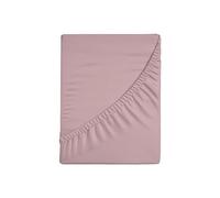 Zer0bed, Fitted Sheet with Corners, Plain Colour, 100% Cotton, 30 cm Maxi Angle, Pink, 130 x 200 cm