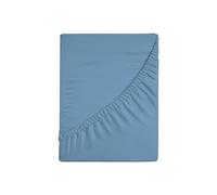 Zer0bed, Fitted Sheet with Corners, Single Colour, 100% Cotton, 30 cm Maxi Angle, Avio, 130 x 200 cm